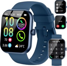 Smart Watch 1.96” HD Bluetooth Call Heart Rate Fitness for Men Women