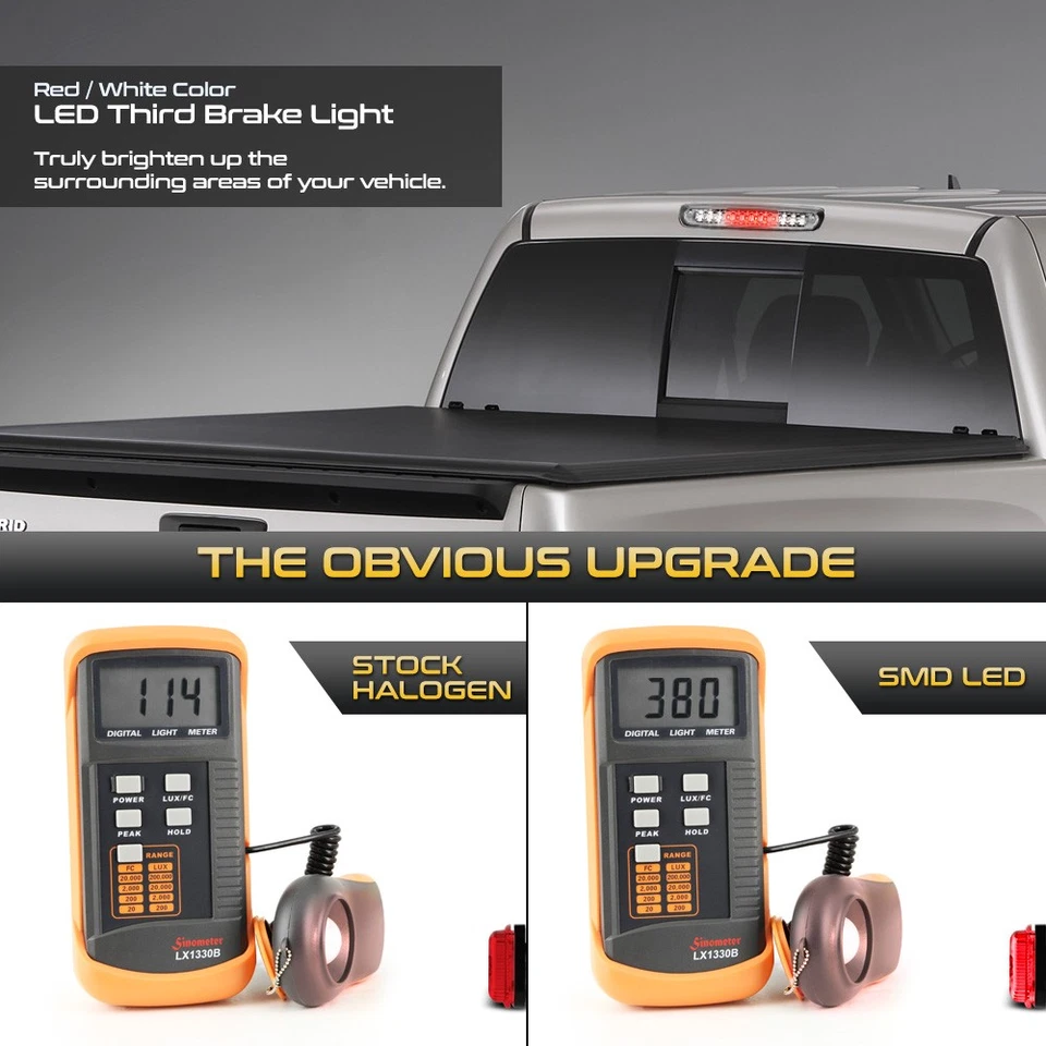 Full LED Chrome Third Brake Tail Cargo Light For 2007-2014 Silverado Sierra 1500 Foto 3 de 4