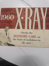 1960 X-ray Economy Car Comparison Booklet Vintage Auto Advertising Ephemera