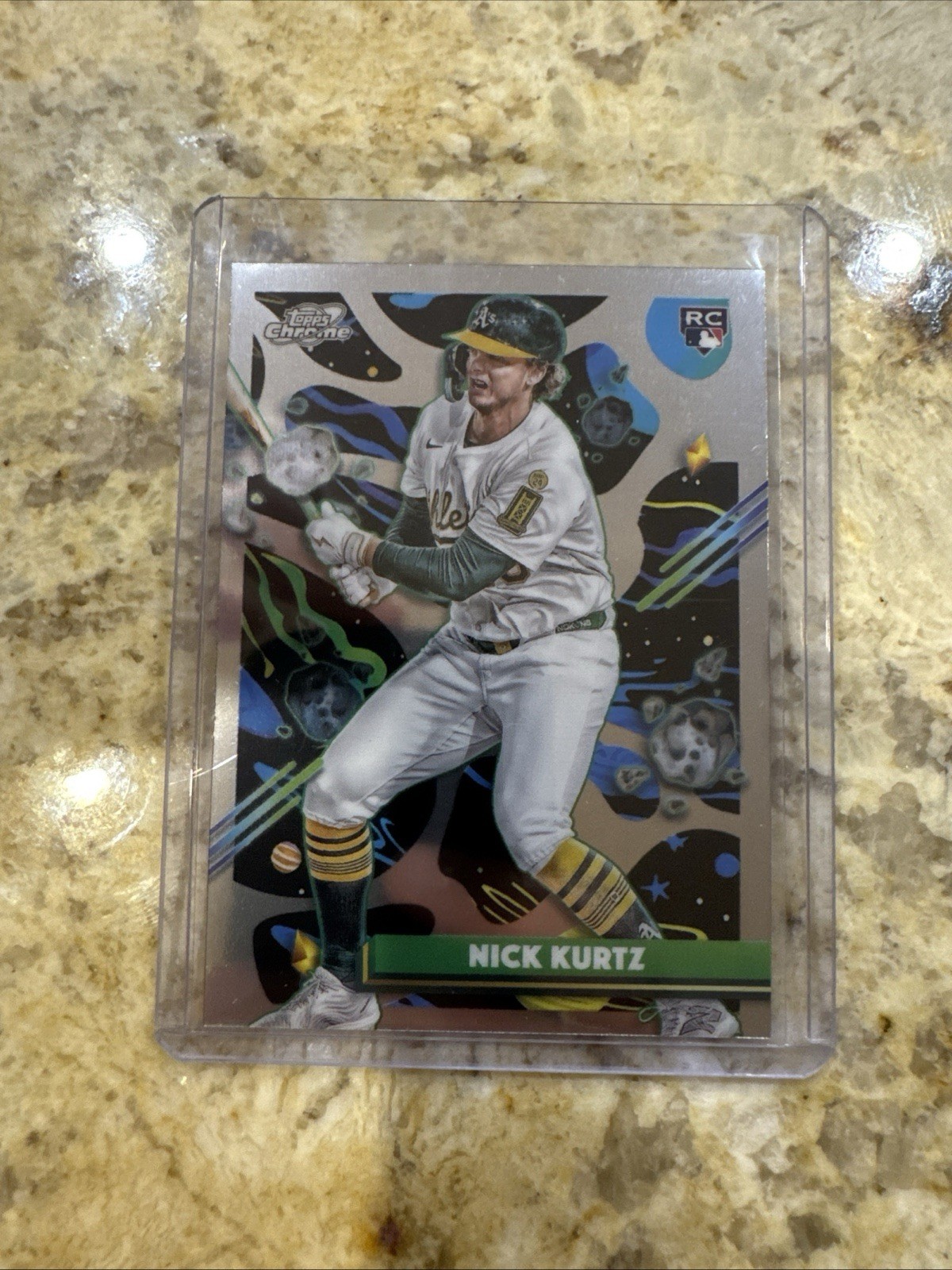 2025 Topps Chrome Cosmic Nick Kurtz Rookie RC #183 Oakland Athletics