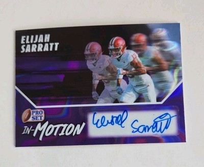2025 Leaf Metal Football Purple Lava- In-Motion - Auto - Elijah