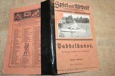 Old instructions paddle canoe paddle boat folding boat construction sketches from 1926