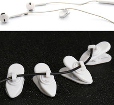 Clips for Earphone Wire,360 Degree Rotate Headphone Mount Cable Clothing Clip, U