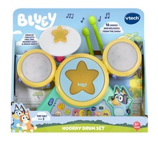 VTech Bluey   Hooray Drum Set Interactive Musical Toy  NEW