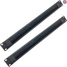 Jingchengmei 2 Pack-1U Disassembled Rack Mount Cable Management Panel with