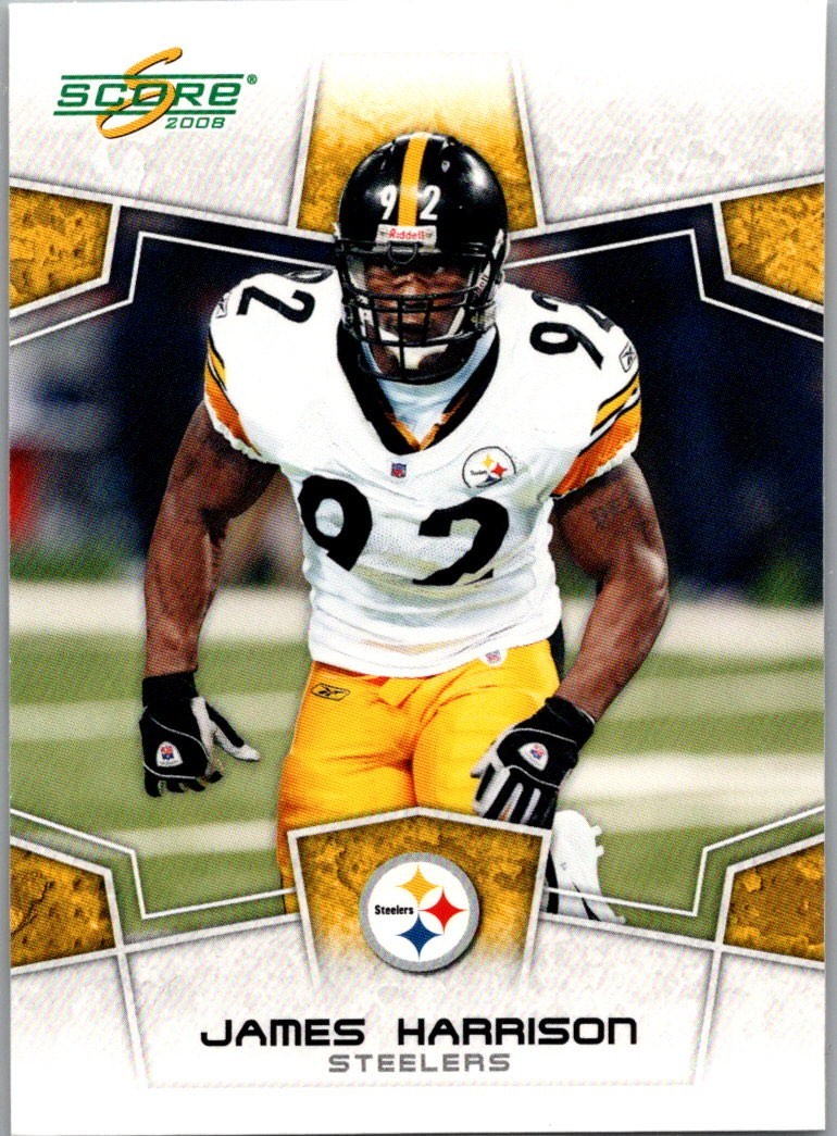 2008 Score Rookie RC #255 James Harrison Pittsburgh Steelers "Deebo & Joe"