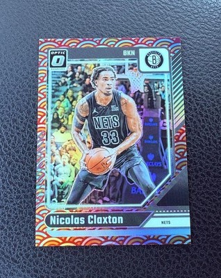 NICOLAS CLAXTON 2024-25 DONRUSS OPTIC PHOTON PRIZM SP NETS Q4423