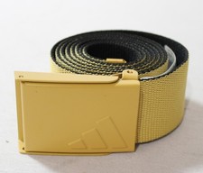 Adidas Men's Reversible Webbing Clamp-Closure Golf Belt LB3 Oat/Black One Size