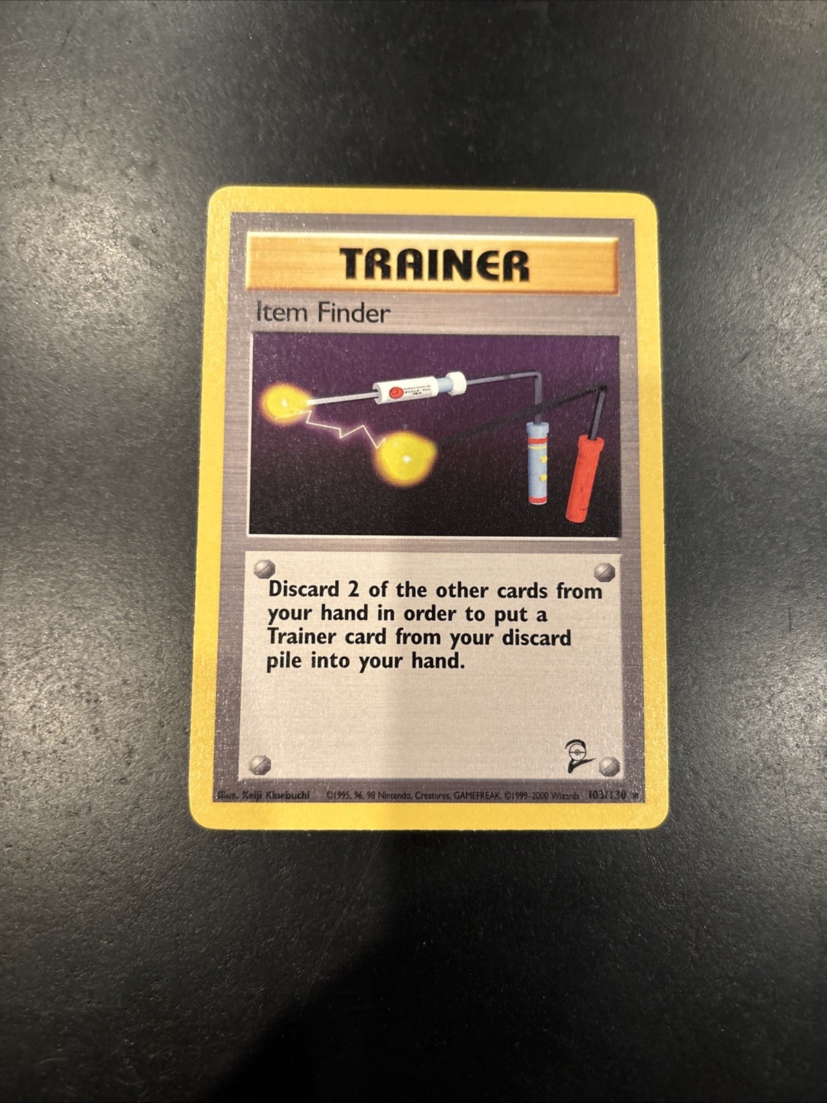 Pokémon TCG Item Finder 103/130 Base Set 2 Rare Trainer NM