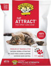 Premium Clumping Cat Litter - Cat Attract - 99 Dust-Free, Low Tracking, Hard Cl