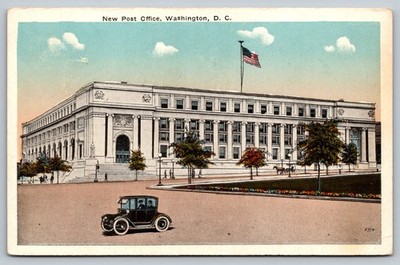 Vintage New Post Office Washington DC Linen Postcard B.S. Reynolds