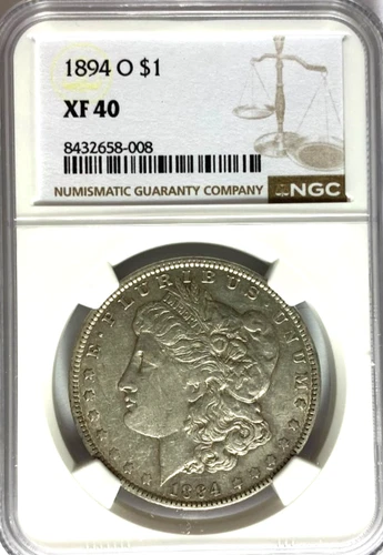 1894 O $1 Morgan Silver One Dollar XF40 NGC Rare New Orleans