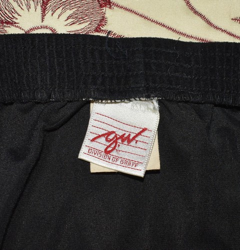 Falda de dos piezas de terciopelo negro para mujer GW Graff de 1980 hecha en EE. UU. DE COLECCIÓN - Imagen 3 de 16