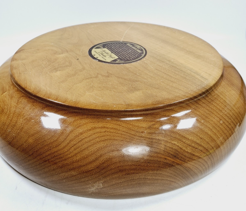 Oregon Myrtlewood Very Large Bowl 35cm wooden Handmade Myrtle Craft Studio Treen - Picture 19 of 24