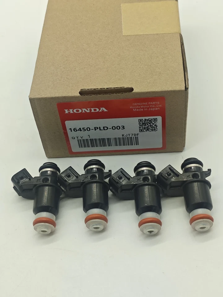 4PCS Genuine Honda OEM FUEL INJECTORS 16450-PLD-003 FOR 01-05 EL CIVIC 1.7L - Изображение 2 из 4