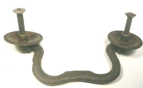 vintage SCOTT CONSOLE RADIO part: ORNATE BRASS HANDLE - 3" between screw holes - Picture 2 of 2
