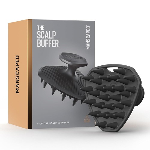 The Scalp Buffer Men’s Silicone Head Scrubber – Exfoliating Massager Man's caped