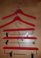 Vintage Lot of 5 Red Wooden NORDSTROM Wood WOMEN'S TAILORING CLOTHING