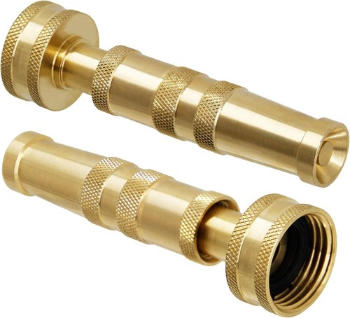 Versatile Solid Brass Garden Hose Nozzles with Adjustable Spray Patterns - Picture 8 of 10