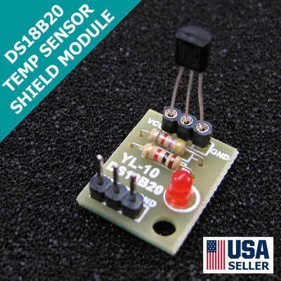 DS18B20 Temperature Sensor Shield Module &  DS18B20 TO-92 IC Chip T46