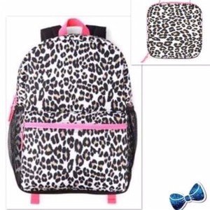 girls leopard backpack