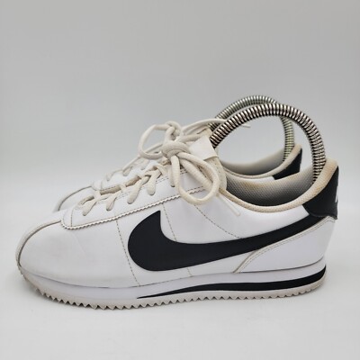 Nike Boys Cortez 904764-102 White Black Shoes Sneakers Size 6Y Womens size 7.5