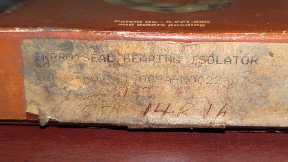 Inpro / Seal VBX Bearing Isolator 1900AM00220 NIB eBay