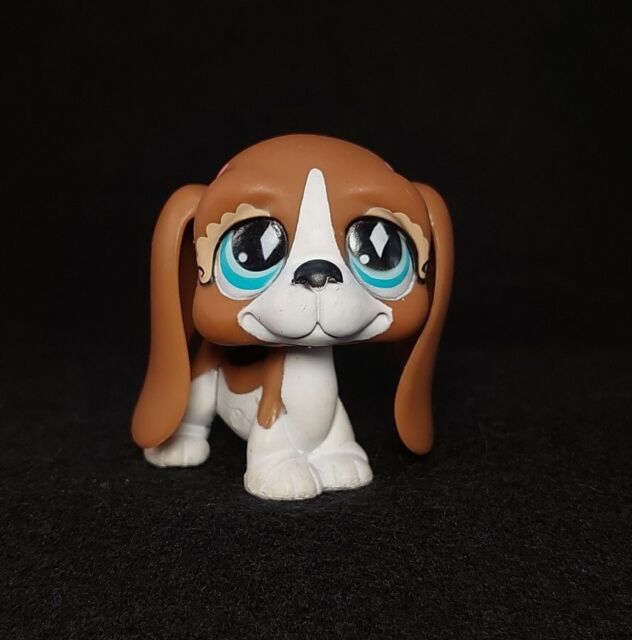 Hasbro Autentico Littlest Pet Shop #502 Bassett Hound Cane Occhi Diamanti Hasbro Autentico Littlest Pet Shop #502 Bassett Hound Cane Occhi Diamanti