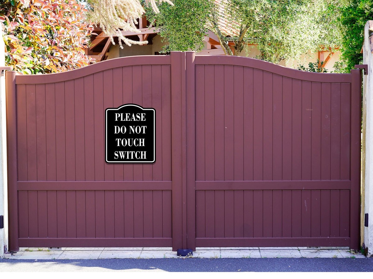 Please Do Not Touch Switch BLACK Aluminum Composite Sign | eBay