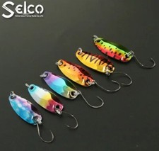 LOTTO 6 X Cucchiaini Ondulanti,  trout Area Spoon 2,5 gr, spinning trota 