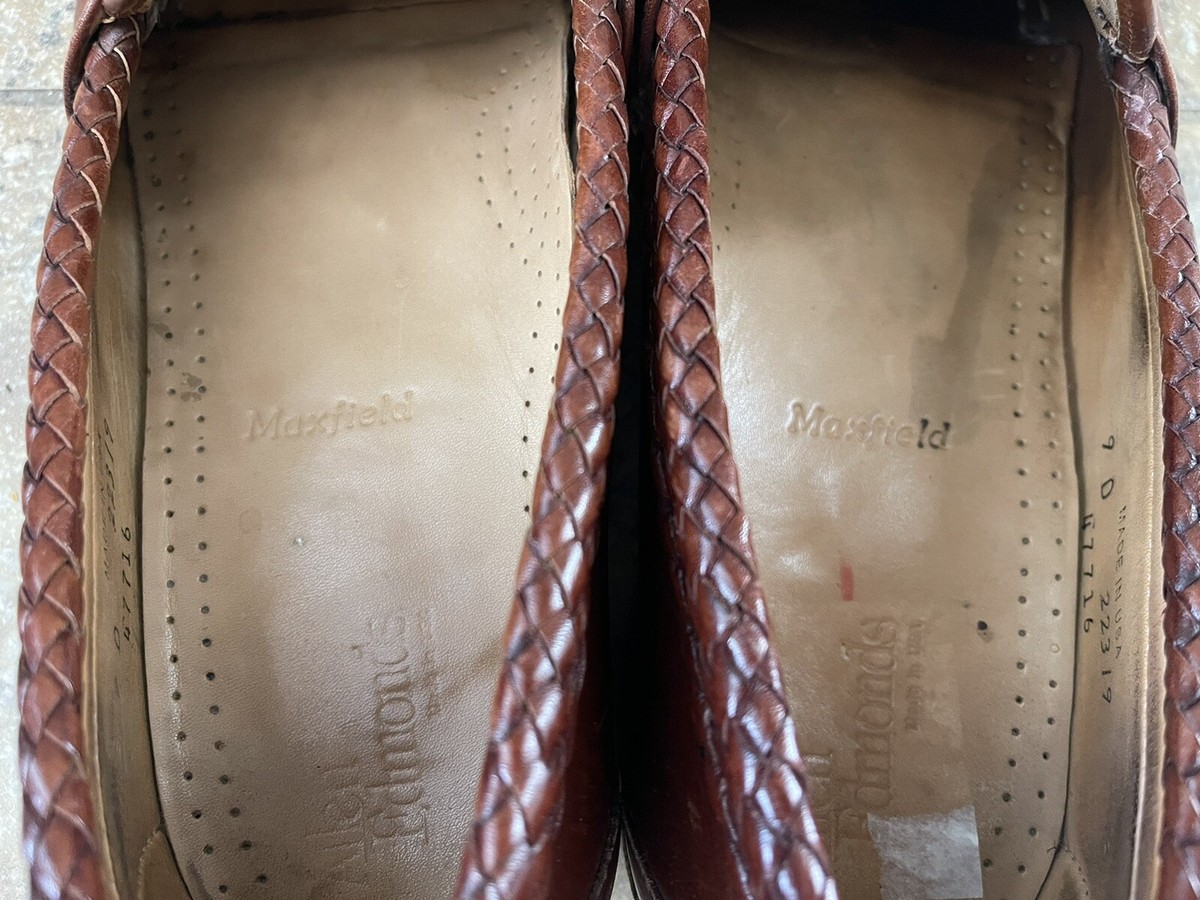 Allen Edmonds Maxfield Tassel Loafers Woven Braided Leather Brown US 13D allen edmonds maxfield products for sale | eBay main image 2