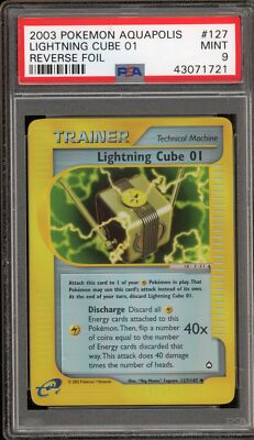 Lightning Cube 01 127/147 Aquapolis Reverse Holo for sale online