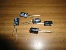 ELECTROLYTIC RADIAL CAPACITOR BY NICHICON 105DEGREES 150MF50V SET OF 5 CAPS 