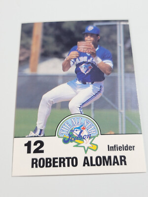 ROBERTO ALOMAR 1991 Multi Sponsored The All Star Season Odd #12.  BLUE JAYS