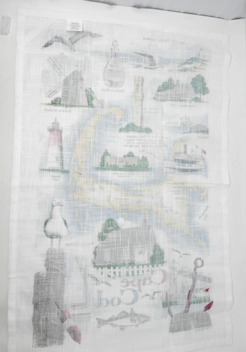 Kay Dee Cape Cod Map Tea Towel • Souvenir Cotton 18x28" Kitchen Landmarks NWT - Picture 6 of 9