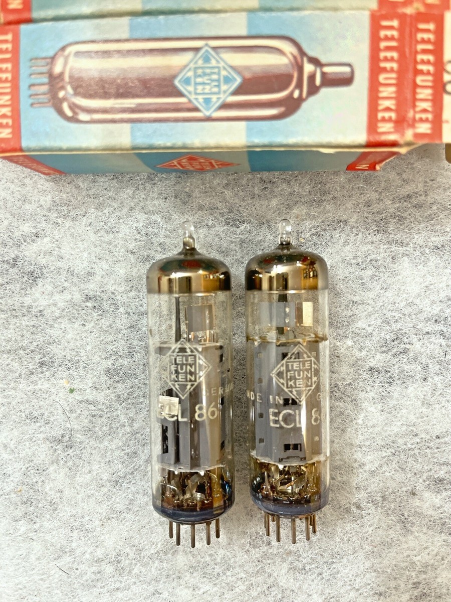 Paire De Tubes ECL86 / 6GW8 Telefunken – NOS Sous Blister – Tubes Audio Vintage