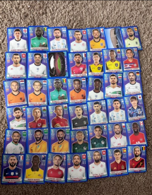 Blue Border chocoNekoβ Blue Border Panini FIFA World Cup 2022 stickers | eBay