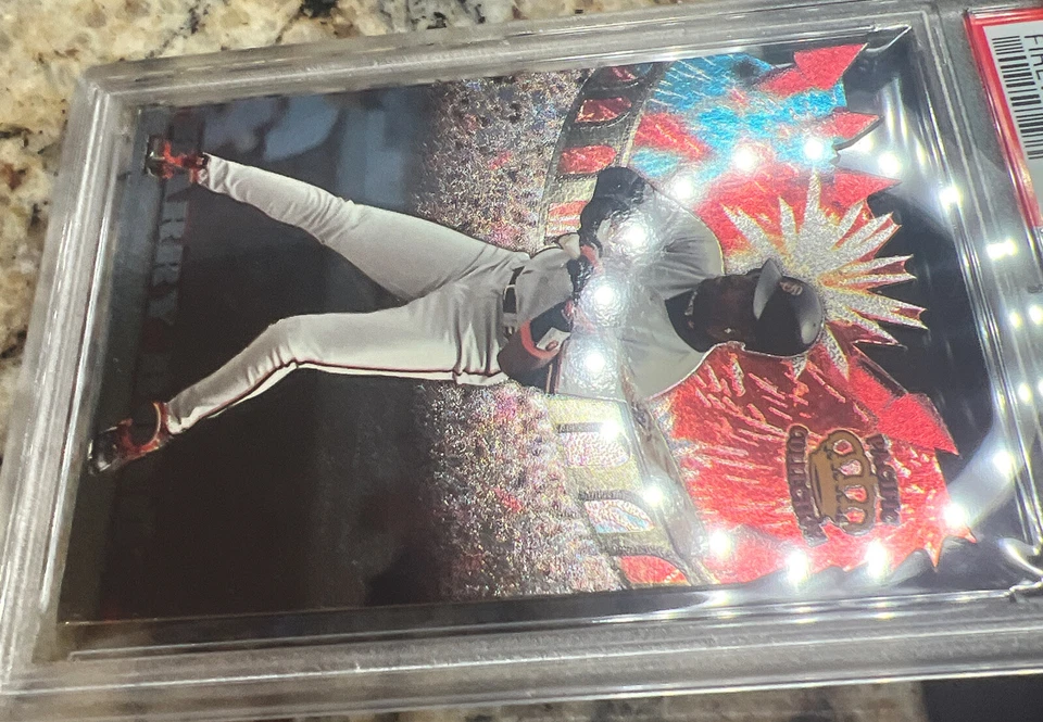 Pacific Barry Bonds Fireworks 1997 troquelado PSA 8 Pop 1 sin más alto 1:72 tracción Foto 4 de 4