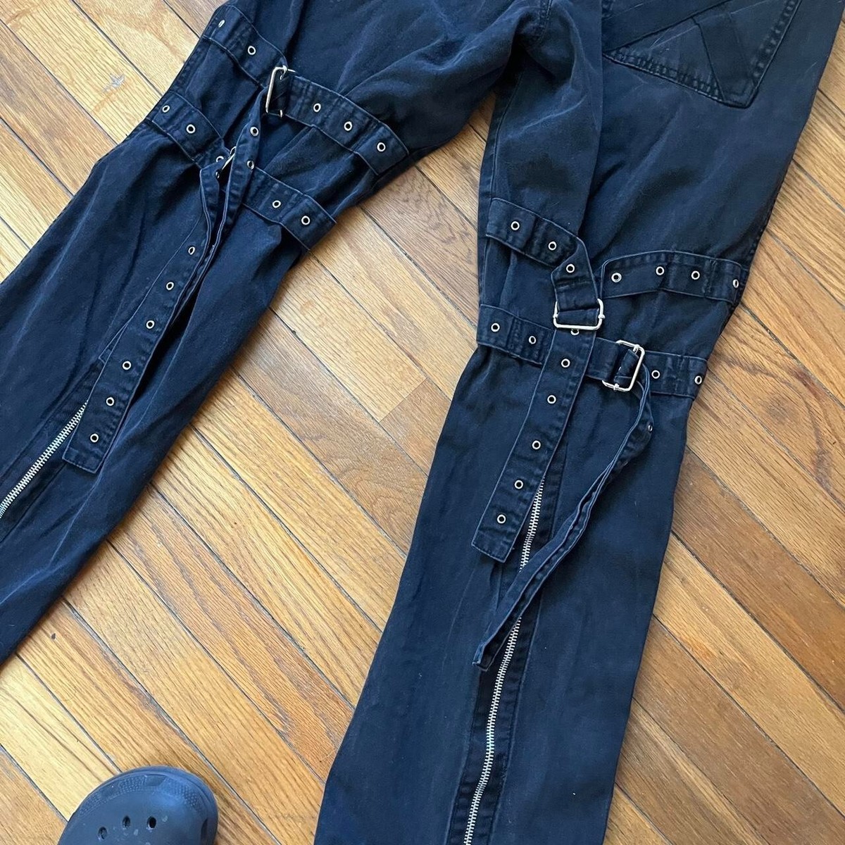 パンツ old bondage pants y2k Vintage Diesel Y2K Cargo Multipocket Bondage Pants Size 30