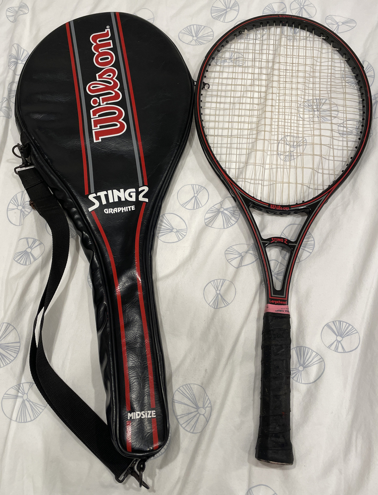 Wilson Midsize Graphite Sting 2 Tennis Racquet 4 3/8 | eBay