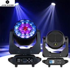 JMS WEBB 19x40W New LED Beam Wash Big Bees Eyes RGBW Zoom Moving Head Party