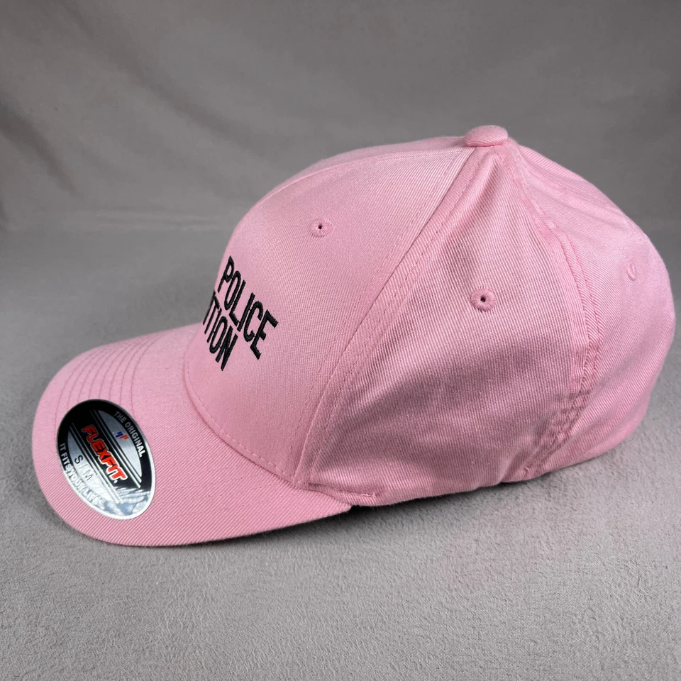 Gorra de béisbol rosa de municiones de la Policía Nacional para hombre S/M FlexFit NPA bordada Foto 2 de 4