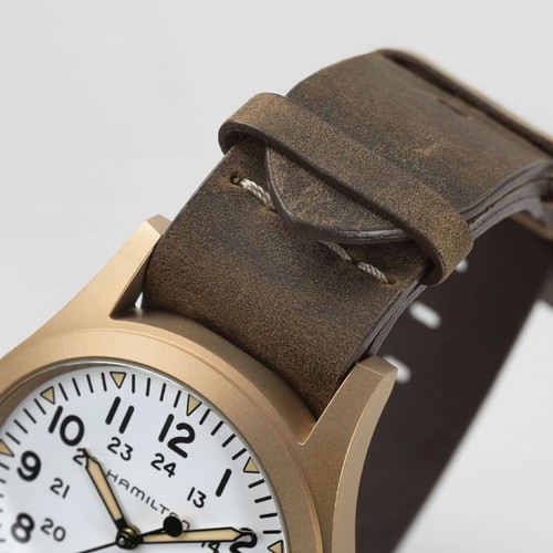 New Hamilton Khaki Field 38mm Mechanical Bronze Case Men's Watch H69459510 - Picture 4 of 6