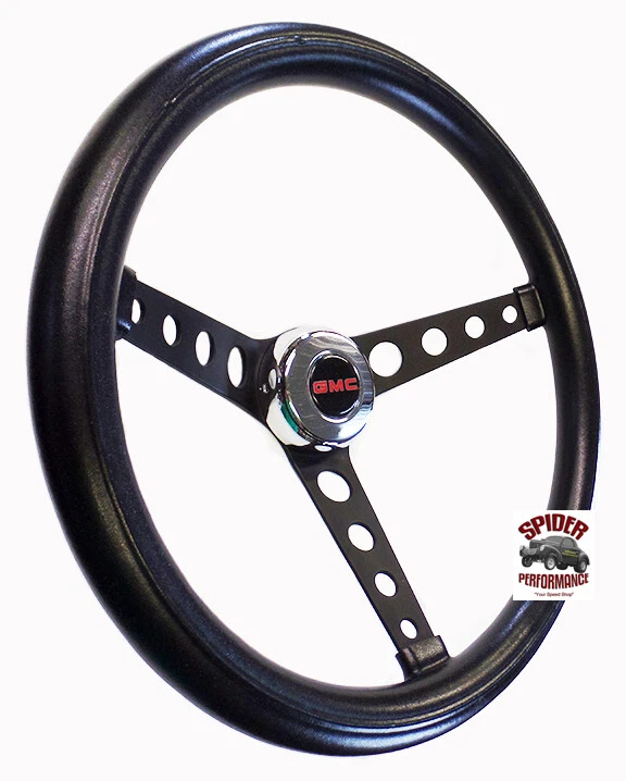 GMC Pickup 1948-1959 volante 14 1/2" clásico negro Foto 2 de 4