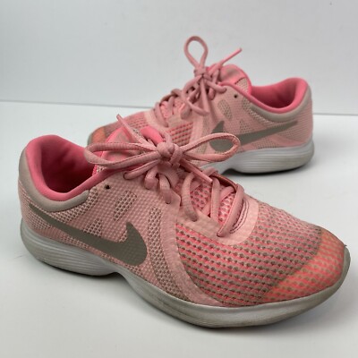 Nike Girls Revolution 943306-600 Pink Running Shoes Sneakers Size 5Y 