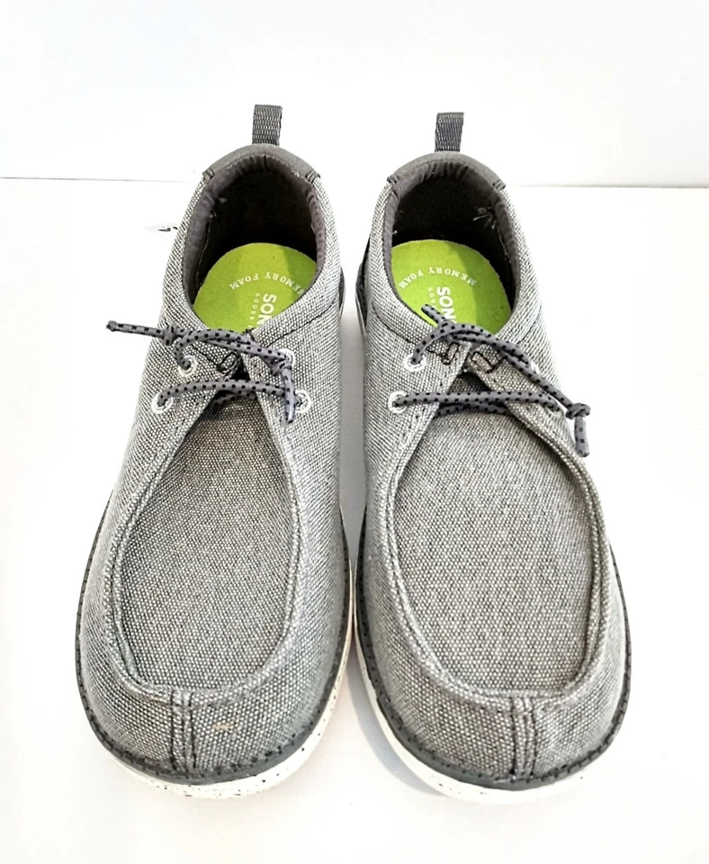 SONOMA Boys Shoes Size 2 Grey Canvas Slip On NWT - Image 2 of 4