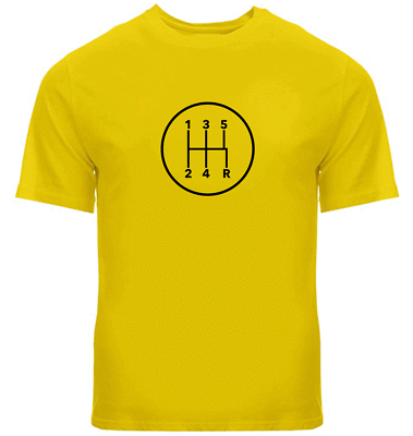 T-shirt Homme 5 Speed Stick Décalage Transmission - Coton 100% - Tailles S à XXXL - Neuf Fait Main US