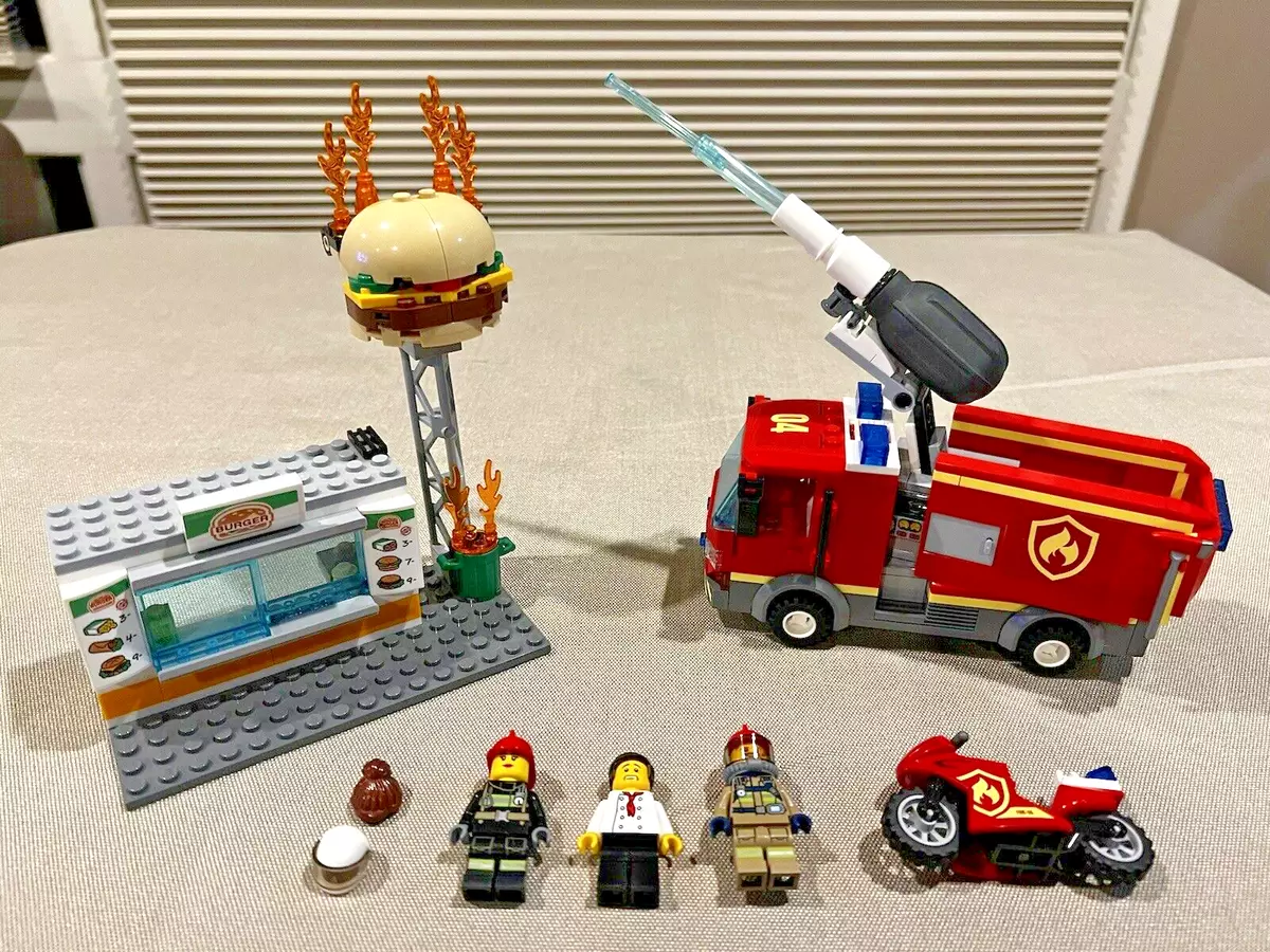 Lego city burger bar deals fire rescue