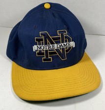 Vintage University of Notre Dame Fighting Irish Snapback Adult Hat Cap Trucker