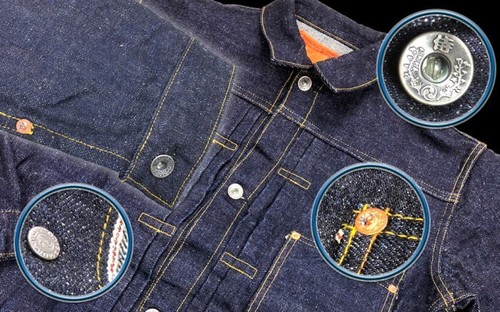 Samurai Jeans S0555VX 17oz Zero Selvedge Denim Jacket Size38-46 Japan - Picture 7 of 10